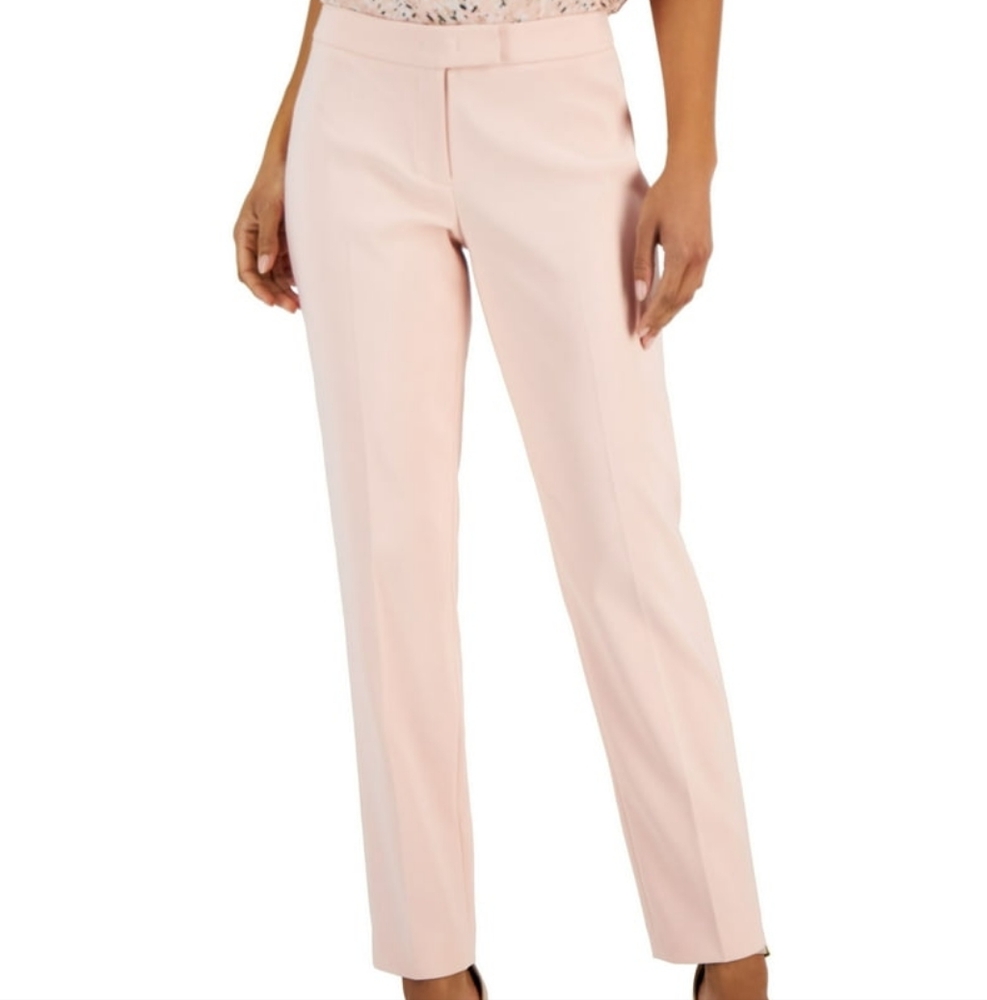 EUC Anne Klein Size 12 Cherry Blossom Pink Straight Leg Dress Pants!!